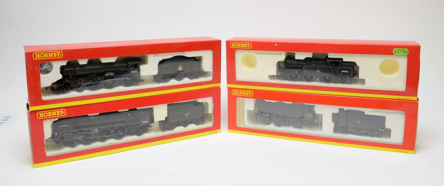 Lot 634 - Four Hornby 00-gauge boxed locos.