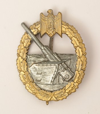 Lot 1176 - WWII Kriegsmarine Naval Coastal Artillery War badge