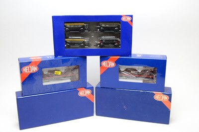 Lot 644 - Five Heljan 00-gauge boxed trains and rolling stock.