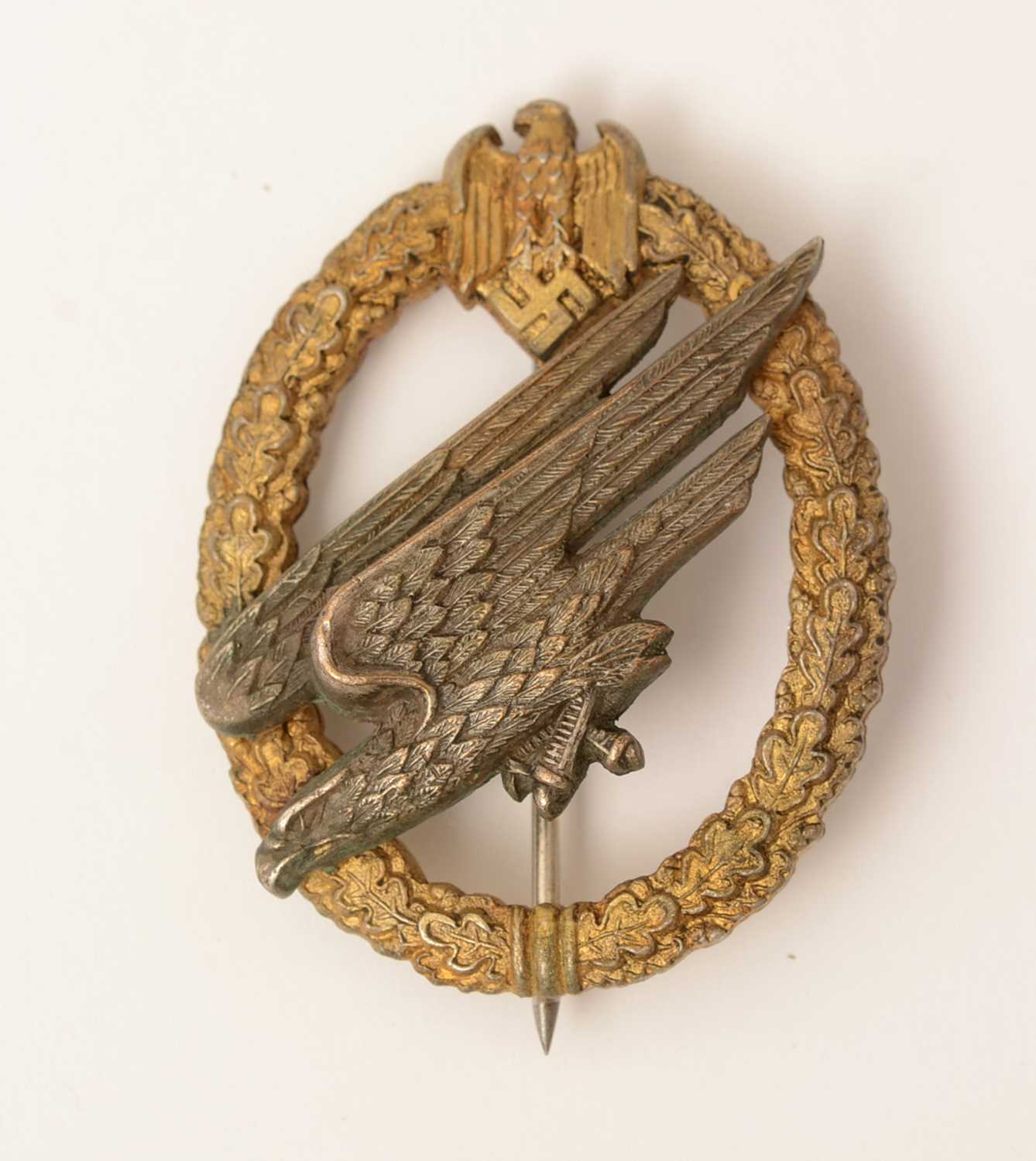 Lot 1101 - WWII Waffen-SS Parachutist's badge