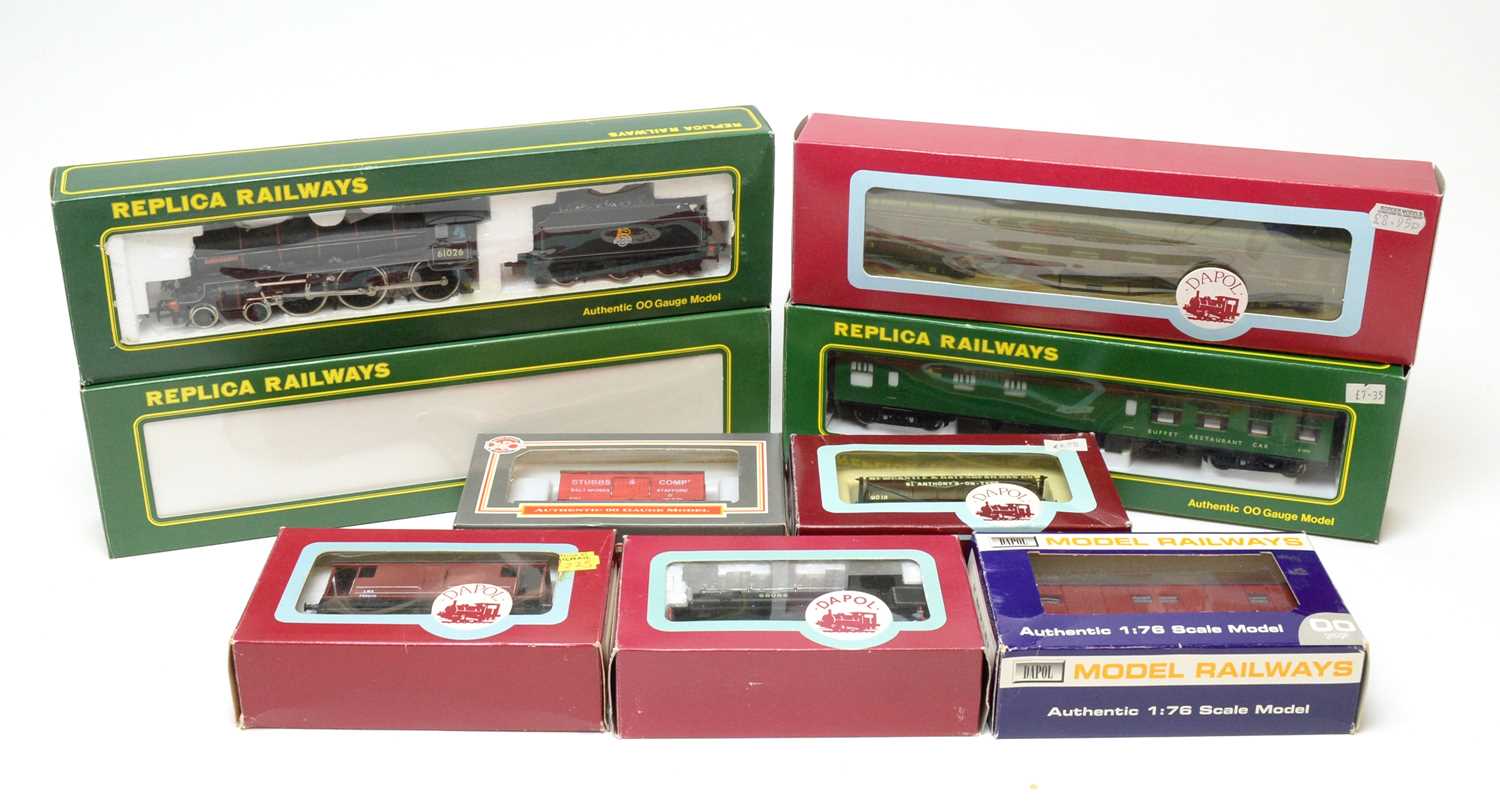 Lot 645 - Boxed Dapol and Replica Railways locomotives and rolling stock.