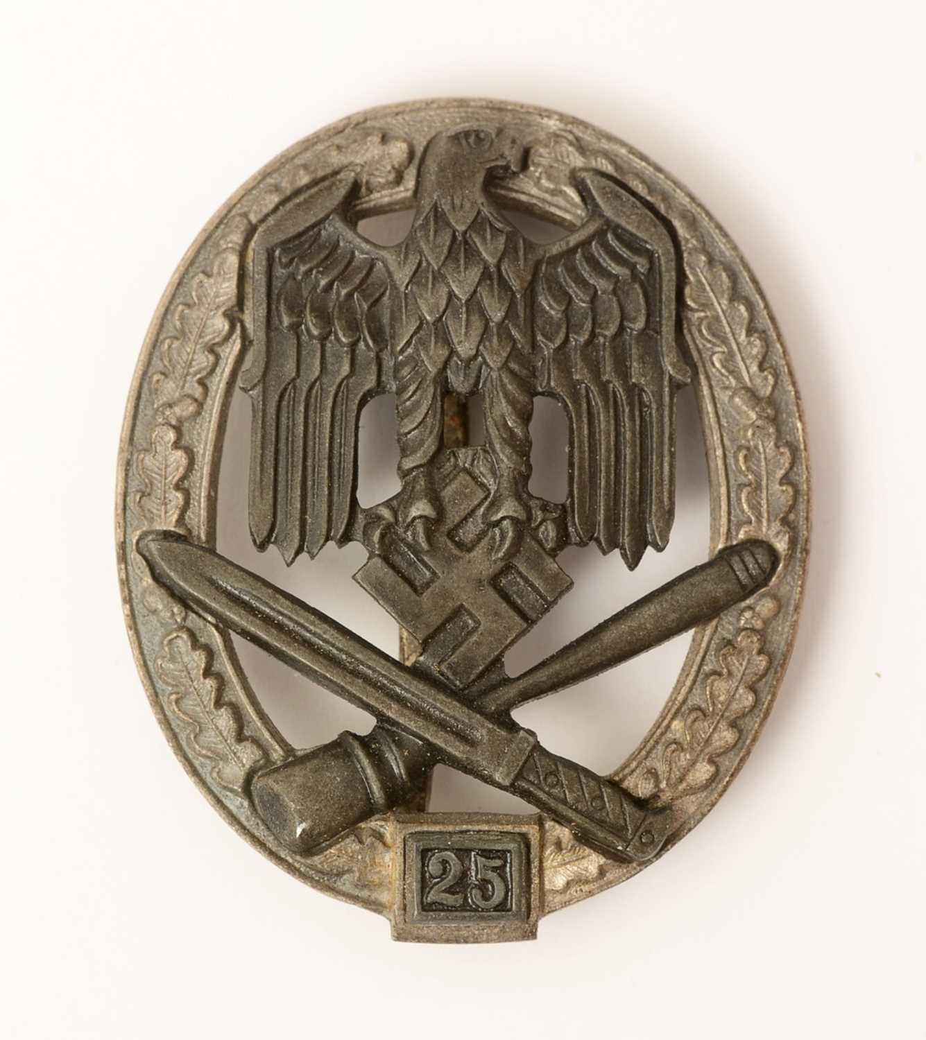 Lot 1103 - WWII Waffen-SS General Assault combat badge, 25 engagements