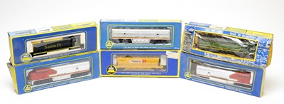 Lot 647 - Six boxed AHM 00-gauge trains and rolling stock.