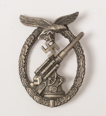 Lot 1141 - WWII Luftwaffe Flak Battle badge
