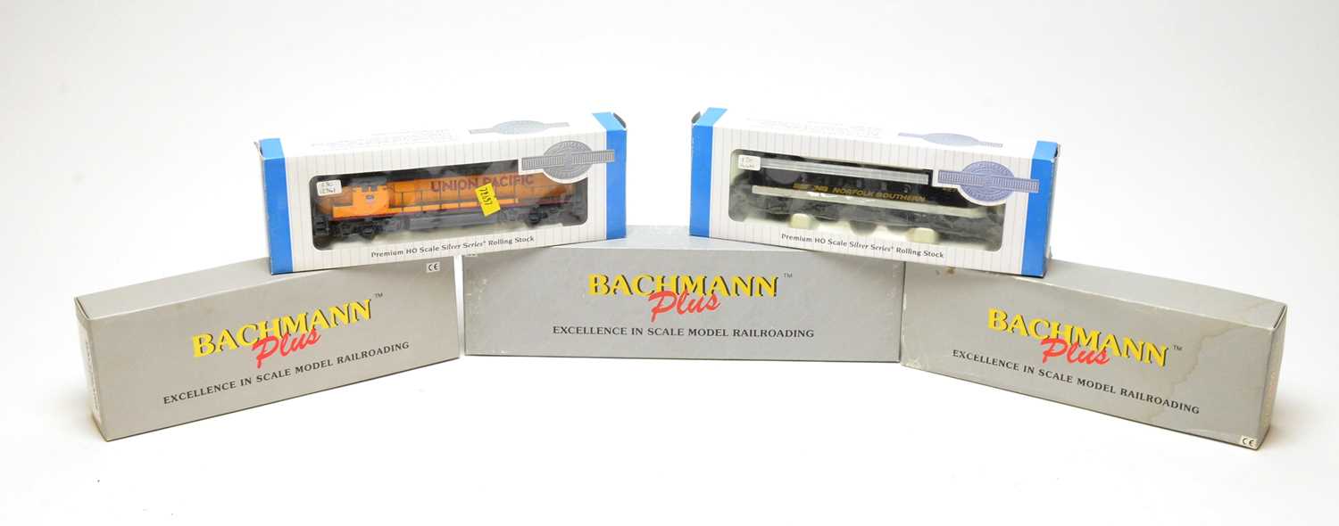 Lot 692 - Five Bachmann HO-gauge boxed trains.