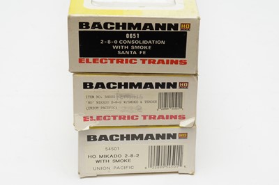 Lot 693 - Three Bachmann HO-gauge boxed trains.