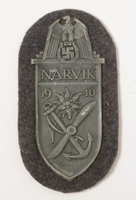 Lot 1147 - WWII Army, Waffen and SS Narvik arm shield