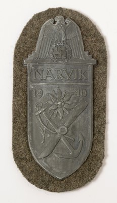 Lot 1148 - WII Army, Waffen, and SS Narvik arm shield
