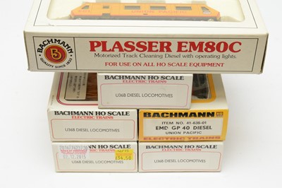 Lot 696 - Six boxed Bachmann HO-gauge Electric Trains Series locomotives, American Outlines.