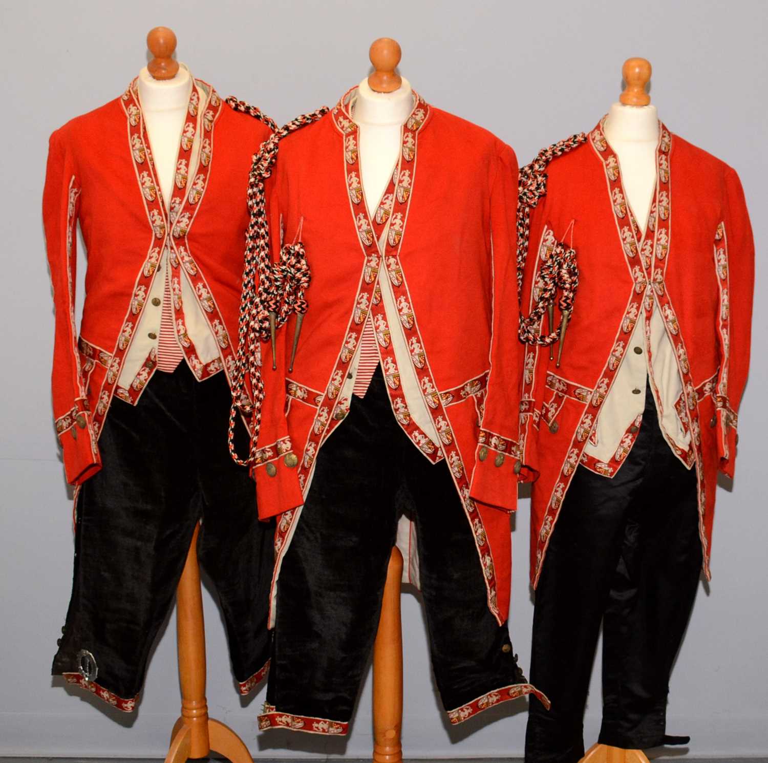 Lot 1199 - Three 20th Century Footman's uniforms