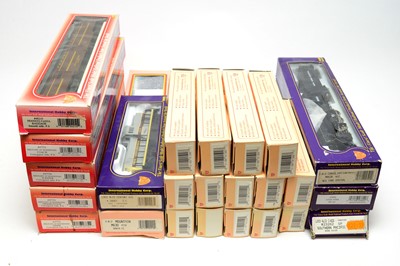 Lot 706 - Intl. Hobby Corporation HO-gauge boxed trains, carriages and rolling stock.