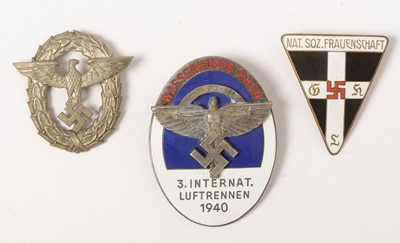 Lot 1163 - Group of  four WWII German badges