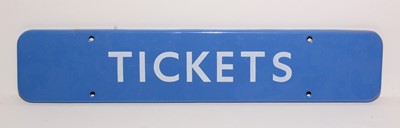 Lot 1221 - British Railways (BR) Scottish Tickets sign