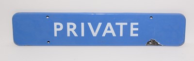 Lot 1223 - British Railways (BR) Scottish Private sign