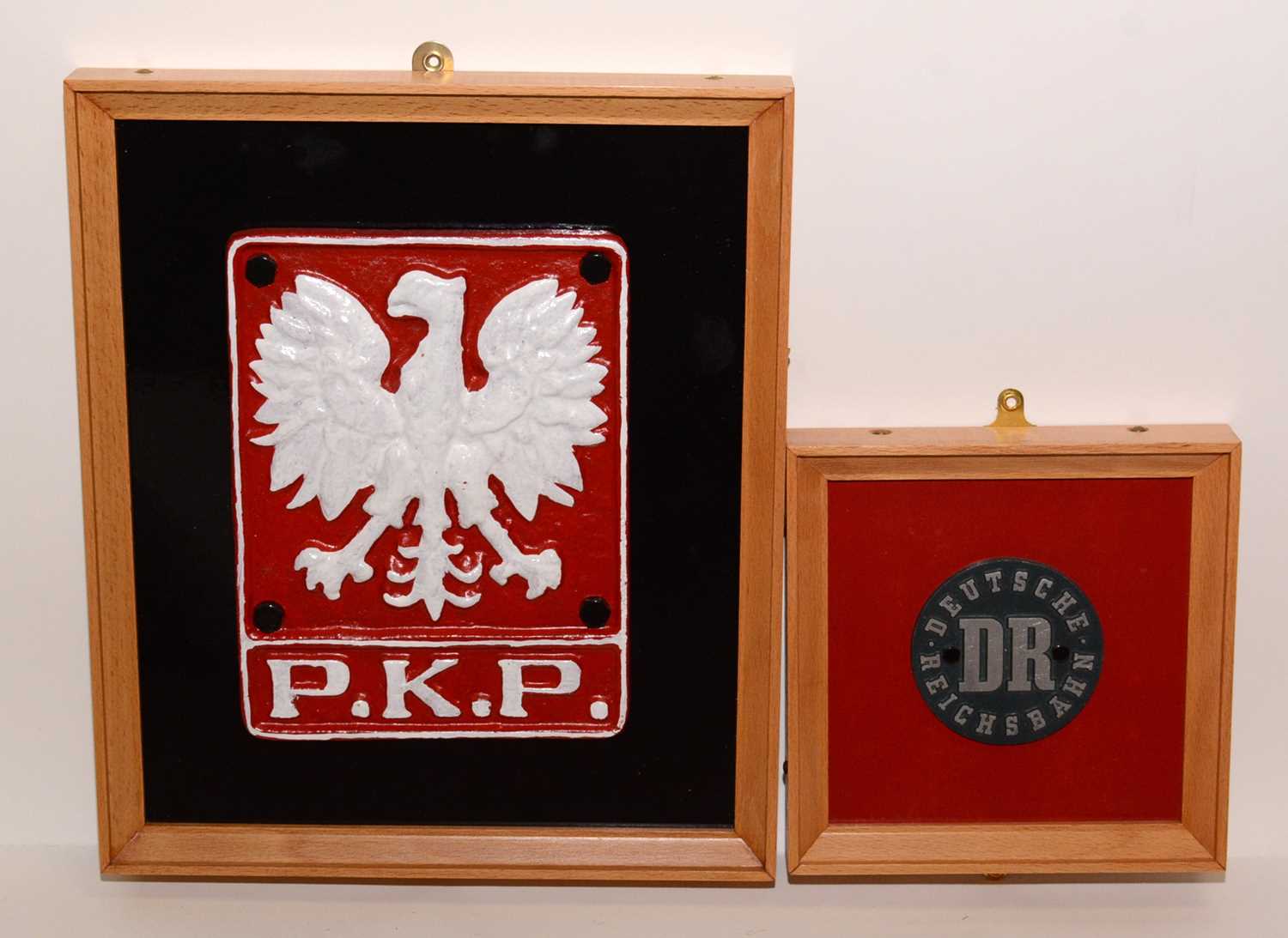 Lot 1225 - Polish Railways and Deutsche Reichsbahn plaques
