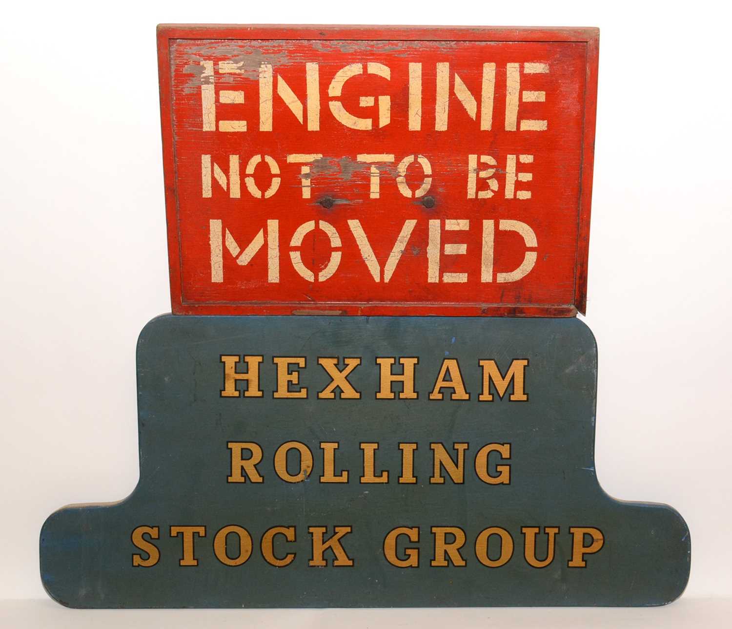Lot 1209 - British Railways (BR) wooden sign and another
