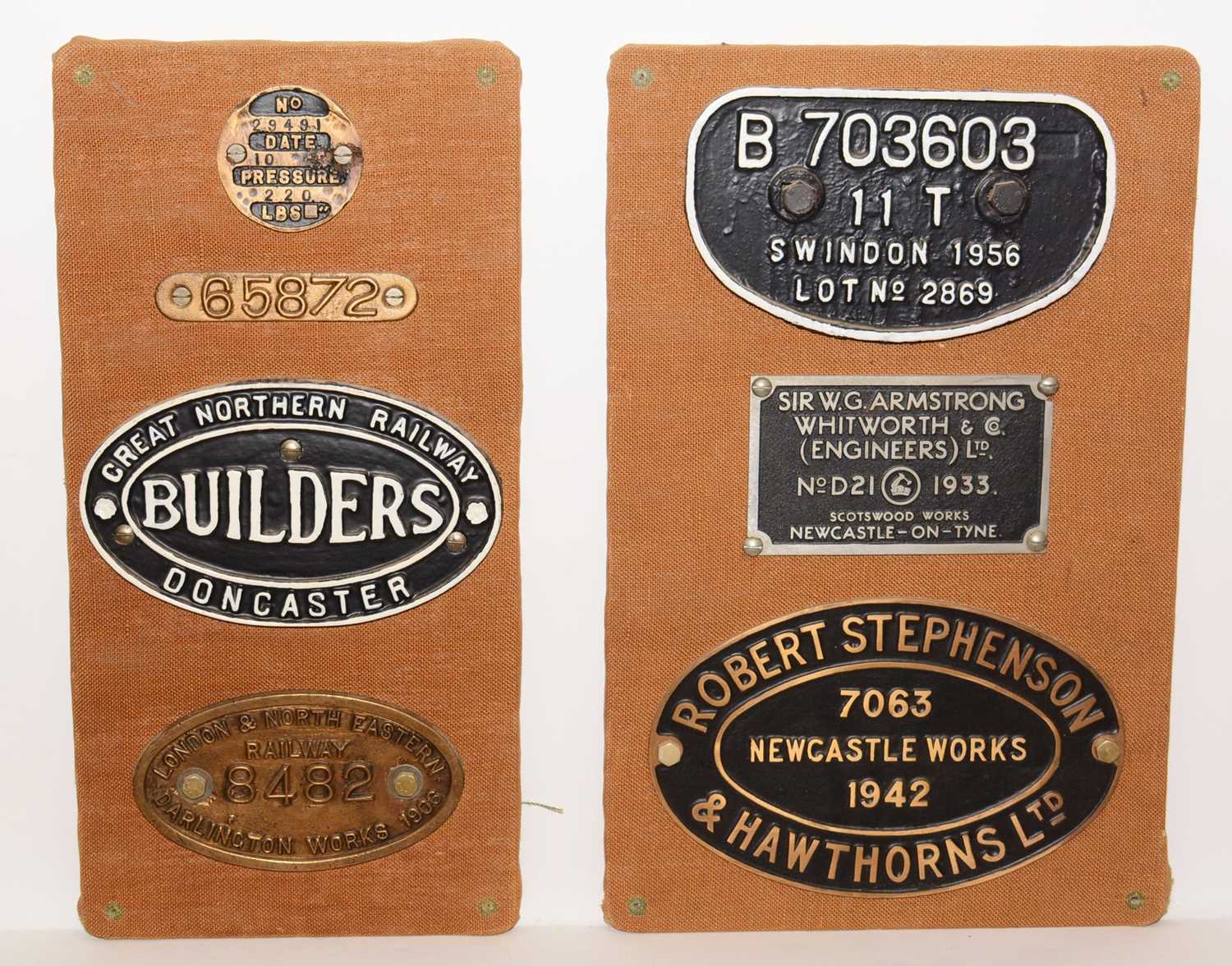 Lot 1215 - A selection of railway plates