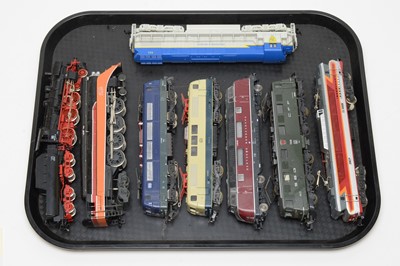Lot 741 - Eight unboxed locomotives and tenders