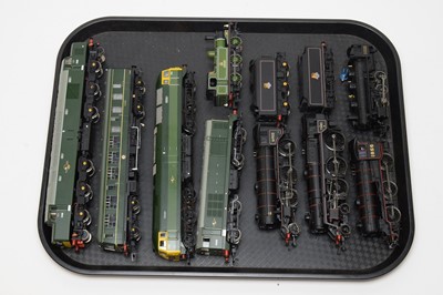 Lot 743 - Nine unboxed locomotives and tenders