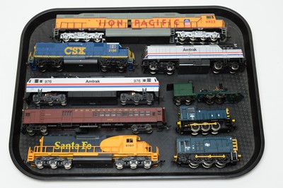 Lot 745 - Eight unboxed locomotives