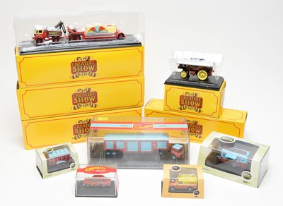 Lot 758 - Boxed circus scale model vehicles.