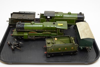 Lot 774 - Hornby tank loco and tender; and other items.