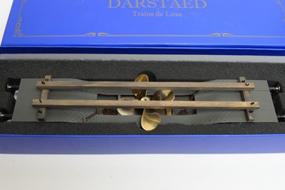 Lot 781 - Boxed Darstaed and Hattons 0-gauge railway, flatbeds/rolling stock.