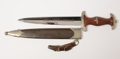 Lot 1183 - WWII German SA dagger and scabbard