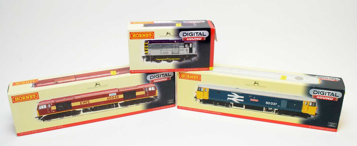Lot 790 - Three boxed Hornby trains.