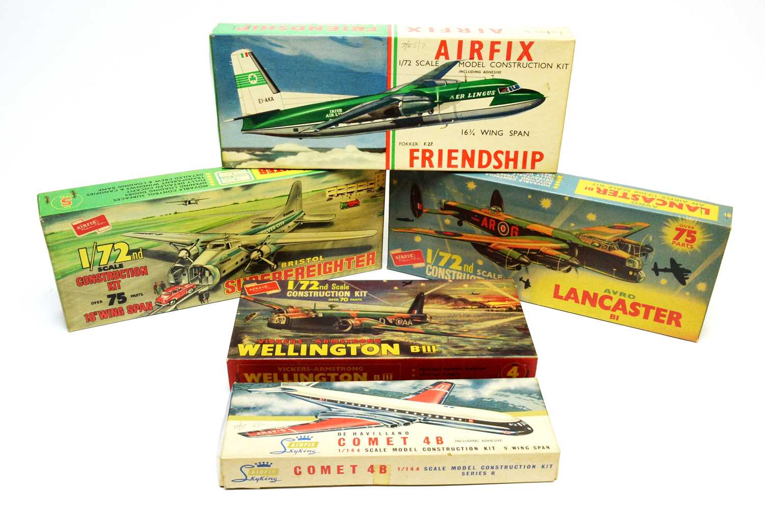 Lot 799 - Five boxed Airfix model construction kits.
