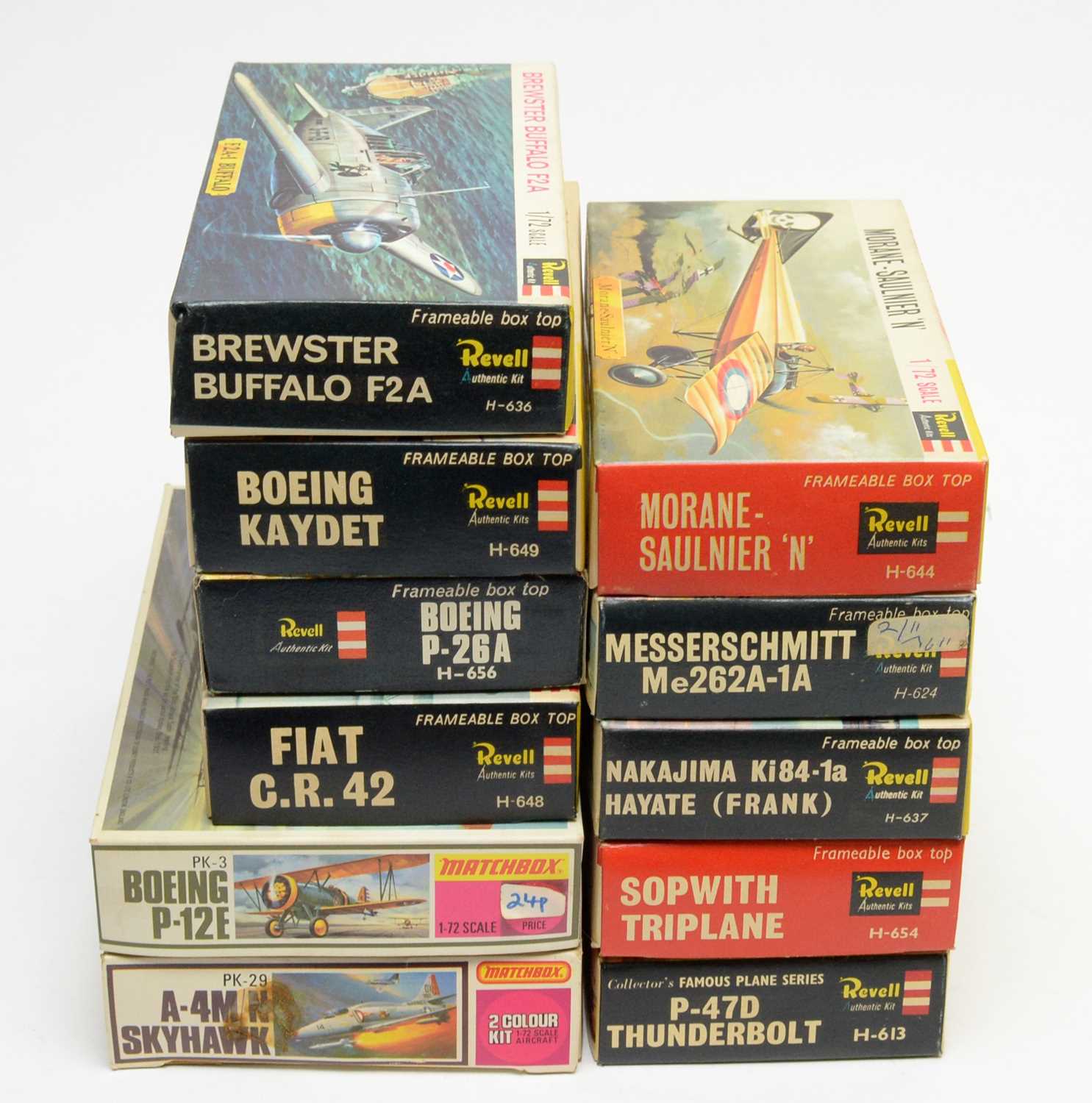 Lot 804 - Eleven boxed Revell and Matchbox model construction kits.