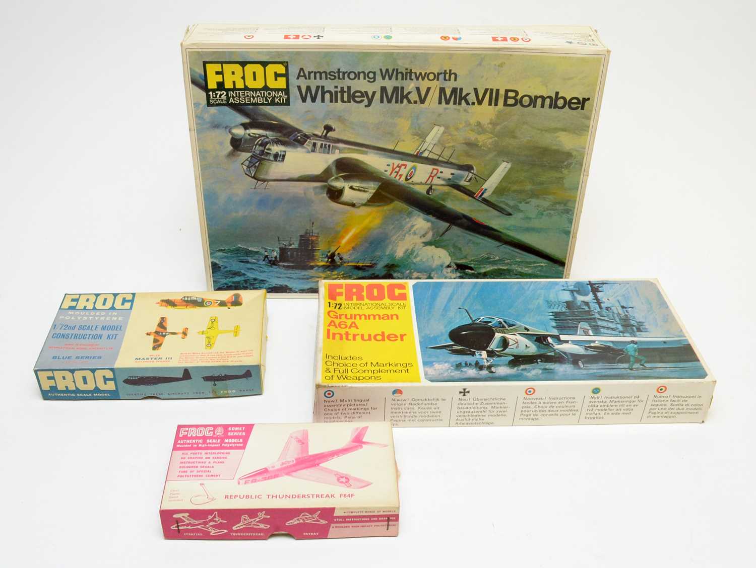 Lot 808 - Four boxed Frog model construction kits.