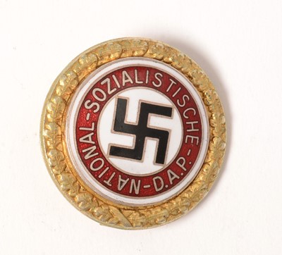 Lot 1054 - WWII German National Sozialistische DAP lapel badge