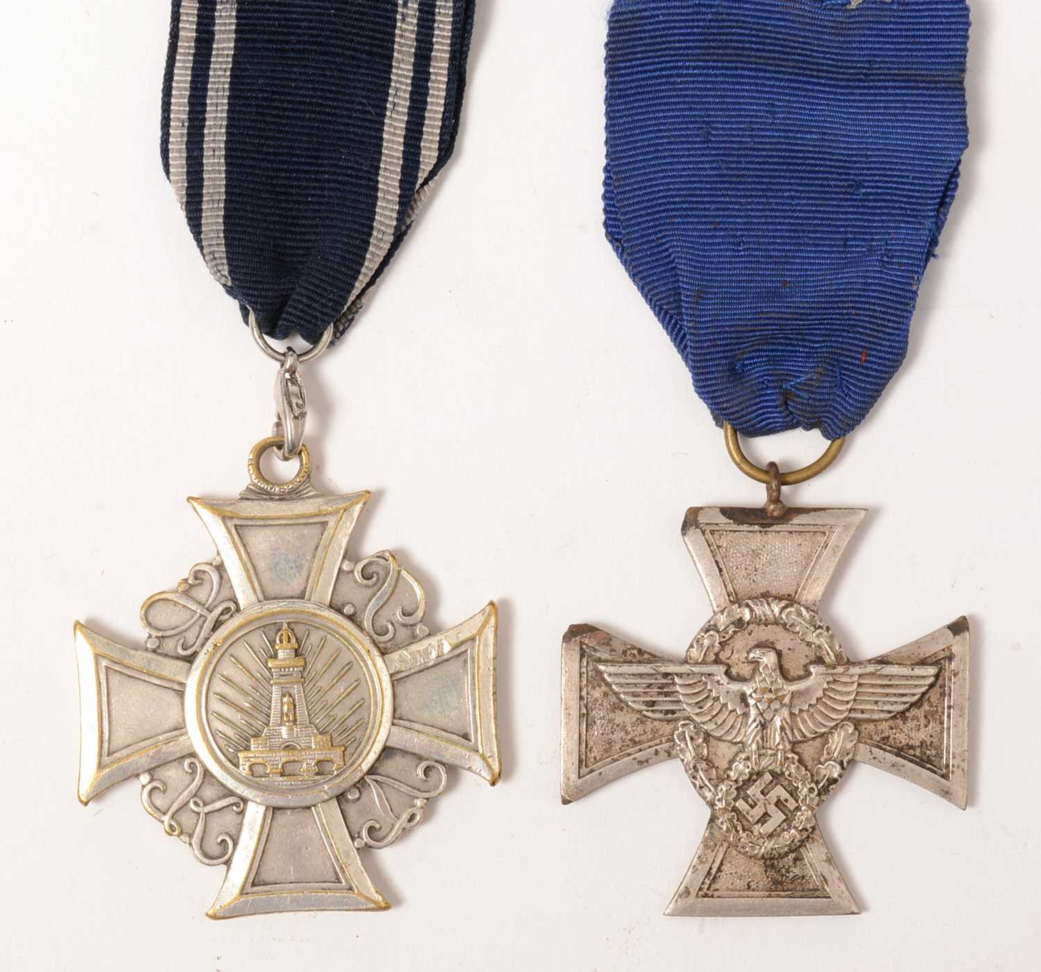 Lot 1020 - WWII Prussian Veterans’ Association Honour Cross and Police Long Service award