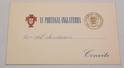 Lot 1266 - International football cards, one signed