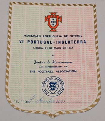 Lot 1266 - International football cards, one signed