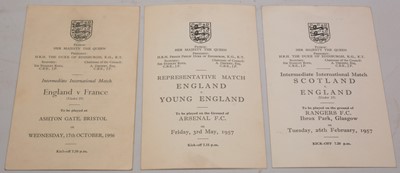 Lot 1268 - England Under-23 football items