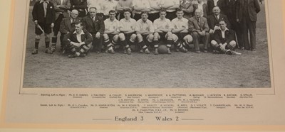 Lot 1261 - Three Schools International black-and-white team photographs for England teams