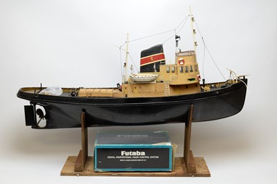 Lot 1206 - A mid-20th Century scratch built ship model