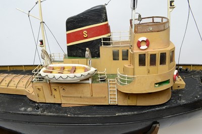 Lot 1206 - A mid-20th Century scratch built ship model