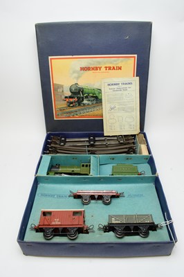 Lot 880 - A boxed Hornby 0-gauge train set.