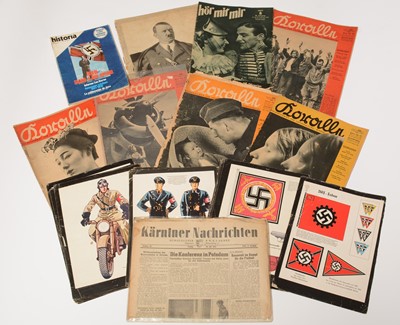 Lot 1034 - Collection of WWII German magazines and newspapers