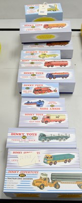 Lot 892 - A collection of reproduction Dinky Toys diecast commercial vehicles.