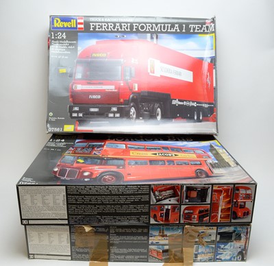 Lot 907 - Three Revell scale model vehicles.