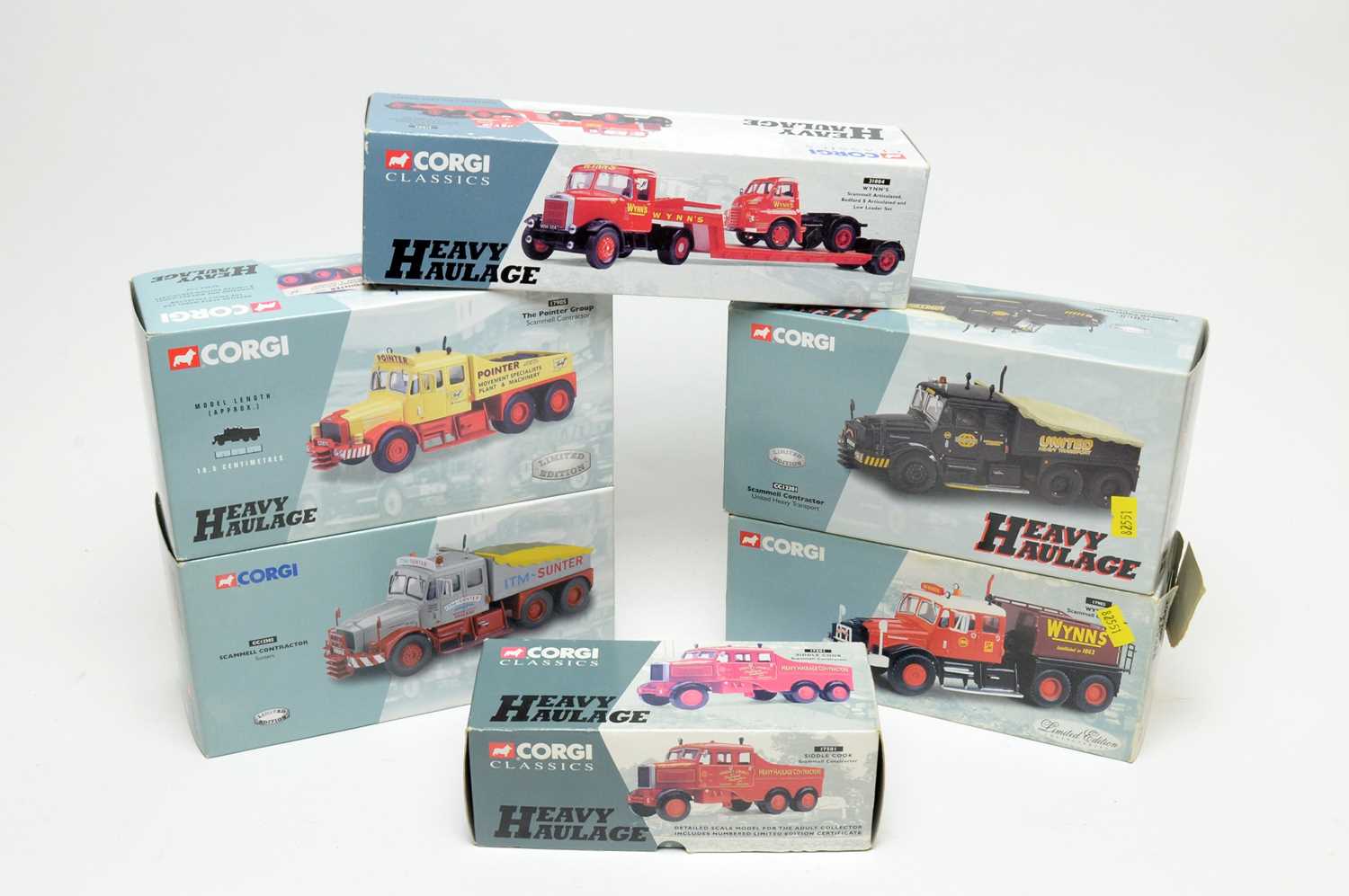 Lot 851 - Six boxed Corgi Heavy Haulage Series and Classics Series vehicles.