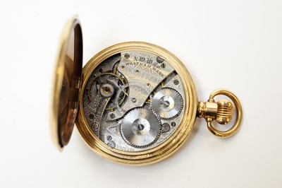 Lot 12 - A gentleman's Omega wristwatch and Waltham hunter pocket watch.