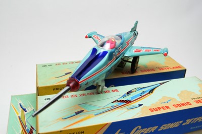 Lot 912 - Twelve boxed Friction Supersonic Jetplane scale model aircraft.