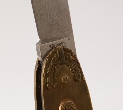 Lot 1042 - Reproduction Hitler Youth knife and pocket knife