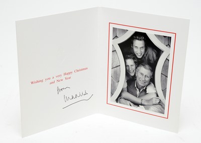 Lot 1339 - HRH Prince Charles, William and Harry signed photographic Christmas card