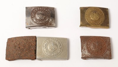 Lot 1044 - Collection of WWII and later German Heer belt buckles